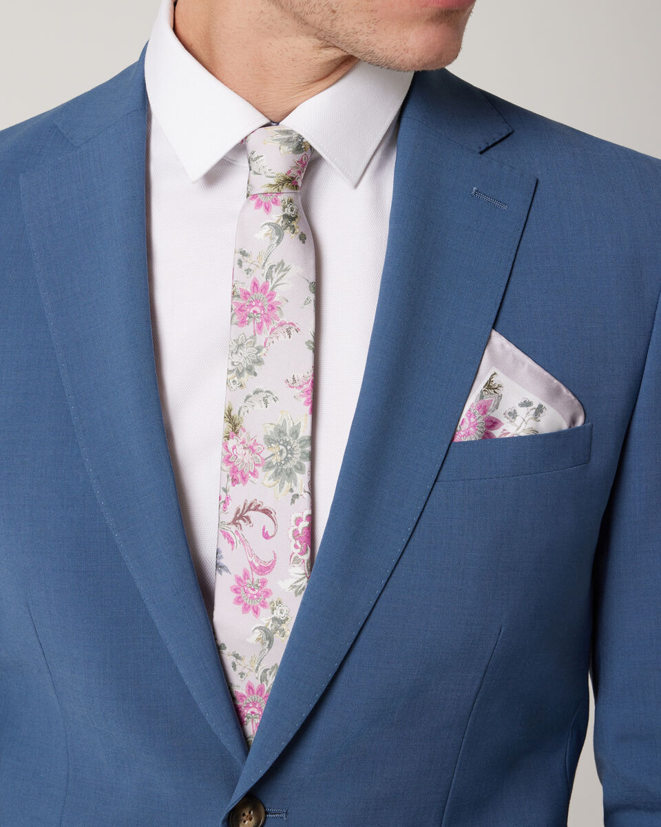 Printed Silk Floral Tie 